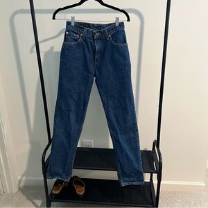 Classic Vintage Levi Tapered Blue Denim Jeans
